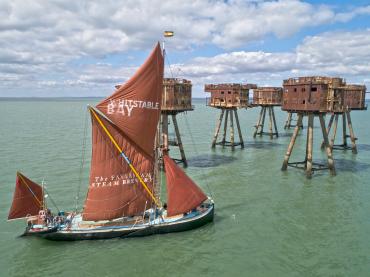 Greta at Red Sands Fort by T. Banbury