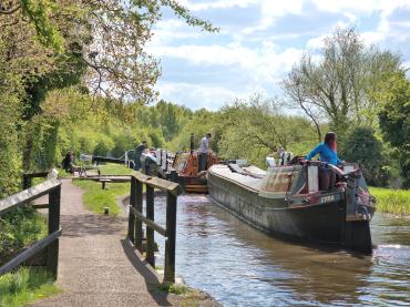 Lyra and Otley on the Erewash Canal - 2022 Photo Comp entry