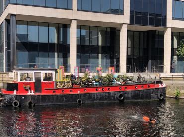 Marjorie R moored in Leeds Dock