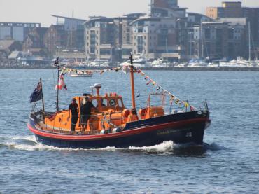 Frank Spiller L:ocke in the RNLI 200 parade