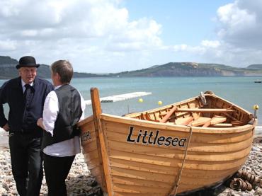 Littlesea with builder Gail McGarva and mentor Roy Gollop