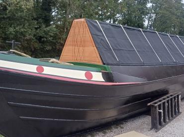 Norway after build in the dry, about to be launched