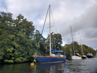 Cyanne moored