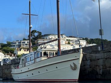 Eabora moored in Jersey