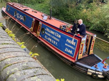 Helen on the canal
