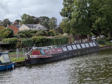 Iona moored in Tiverton