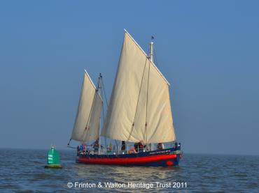 Port side view, under sail