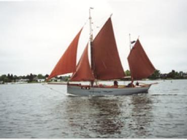 Britannia - at sea, port side