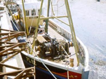 ROS CAIT - at Peel quayside, bow looking aft. Ref: 98/6/4/17