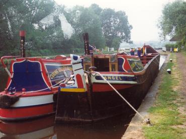 Angel moored alongside Aldgate
