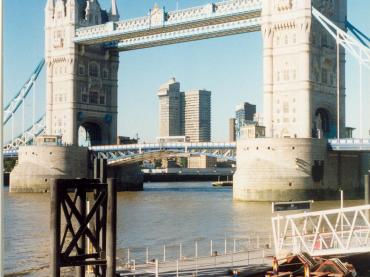 Angel with Aldgate moored by Tower Bridge