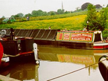 CLENT - moored up. Stern and amidships from port quarter looking forward.  Ref: 13/clent.gif.