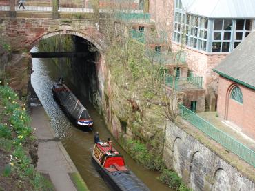 Buckden (& Saturn) - aerial view from Chester City Walls April 2010 (Photo Comp entry)