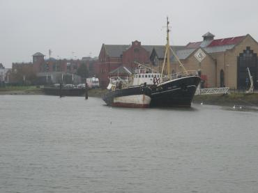 Esther- port side moored alongside Ross Tiger