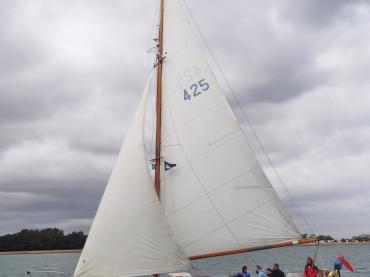 Seascamp - under sail, port view