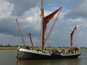 Thistle - port side view, underway, Essex.