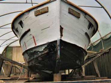 Sea Prince in the boatyard - bow view