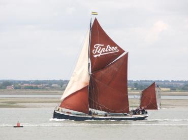 Decima - port side view, underway, Essex.
