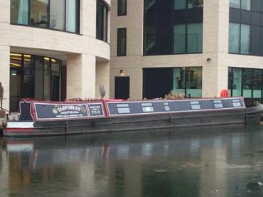  Tarporley moored at Kings Place