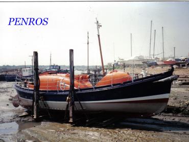 PENROS on legs, starboard side view.