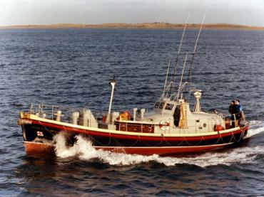 Guy and Clare Hunter - port side view