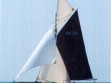 THE QUIZ at sea, port side view