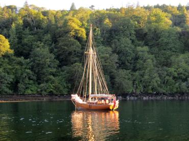 WANDA lying in Aros Bay,Tobermory