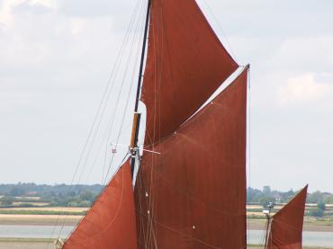 Wyvenhoe - port side view, underway, Essex.