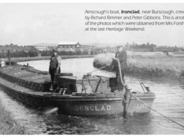 Ironclad - working, taken from 'Clogs & Gansey', a newsletter of the Leeds & Liverpool Canal Society