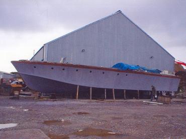 RTTL 2748 - hull rebuild nearing completion at Yachthaven Quay 2006