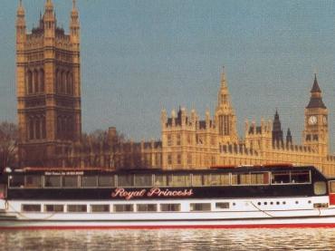 Royal Princess by the Houses of Parliament