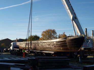 Pinner - being lifted for towing