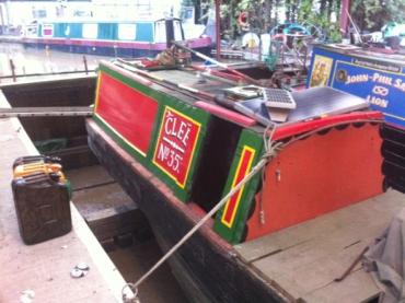 view looking astern