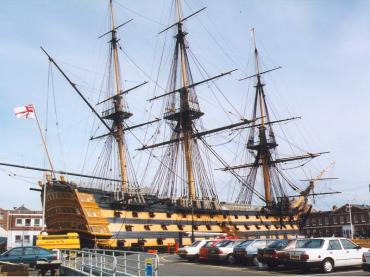 HMS VICTORY - in dry dock No 2, Portsmouth.