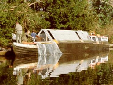 QUEEN - afloat again at Denham Deep, March 20th 1994. Port bow looking aft.