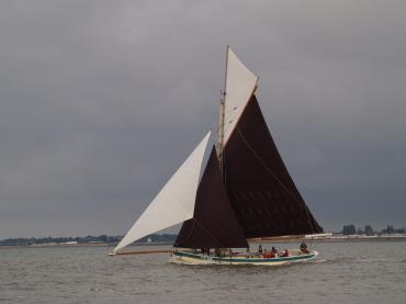 Alberta under sail - port side.