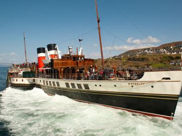 Paddle Steamer Waverley going astern out of Mallaig Harbour - Photo Comp 2011 entry