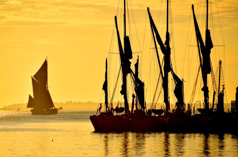 Thames Sailing Barges by Fraser Gray