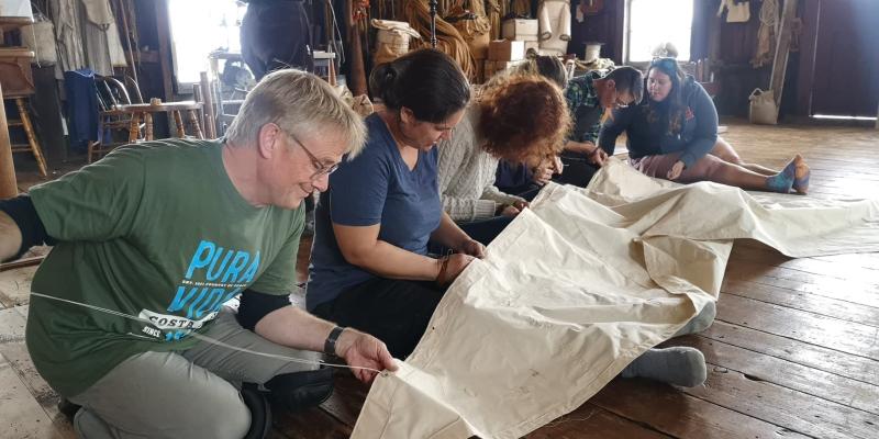 Orkney College  sail making course