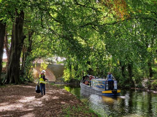 Python at Work. Credit: Chesterfield Canal Trust