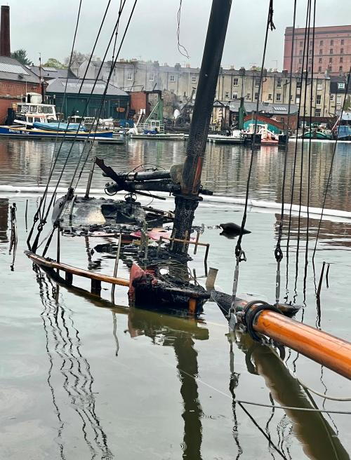 Underfall Yard after arson attack by Simon Hickman