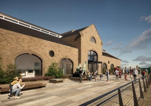 Concept design of the redeveloped museum's exterior