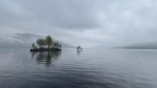 SS Sir Walter Scott on a misty Loch Katrine 1