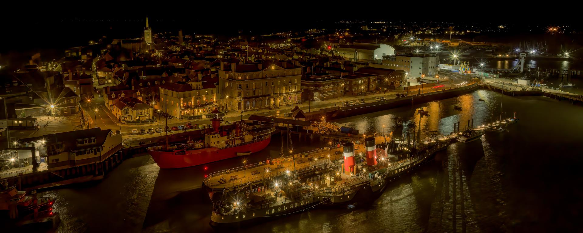 Harwich at Night by Jeff Welch