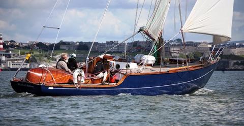 Huff of Arklow under sail (c) Classic Yacht Brokerage
