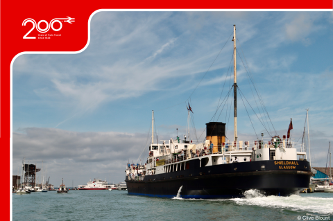 SS Shieldhall outbound from Cowes by Clive Blount