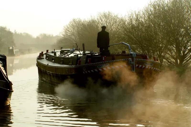 Port aft view of the Calder & Hebble Keel Pauline