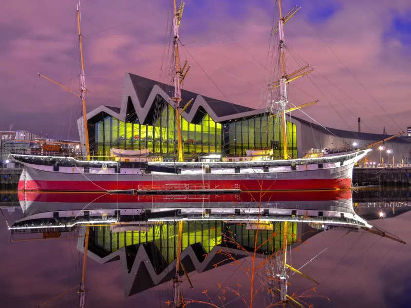 Tall Ship Glenlee on the water