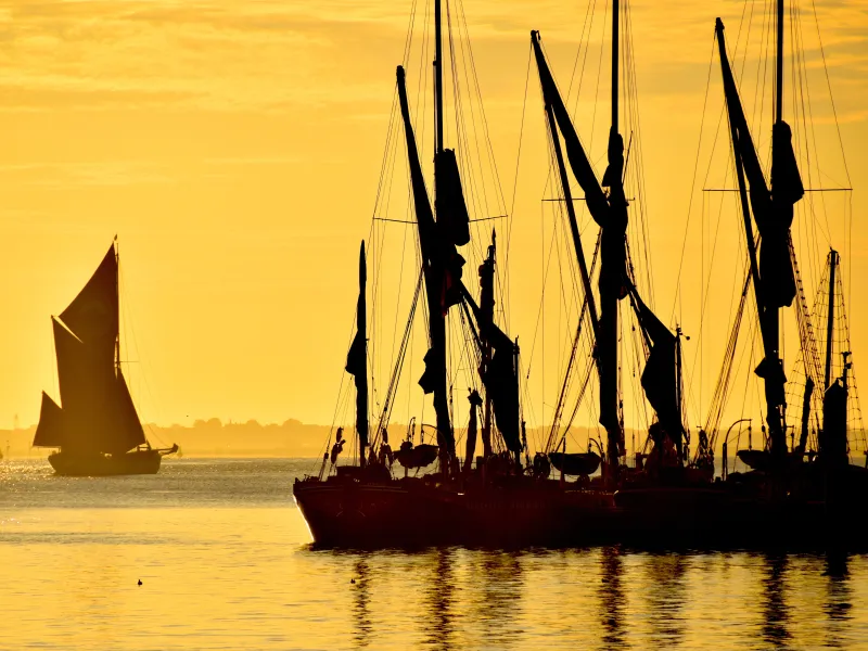Thames Sailing Barges by Fraser Gray