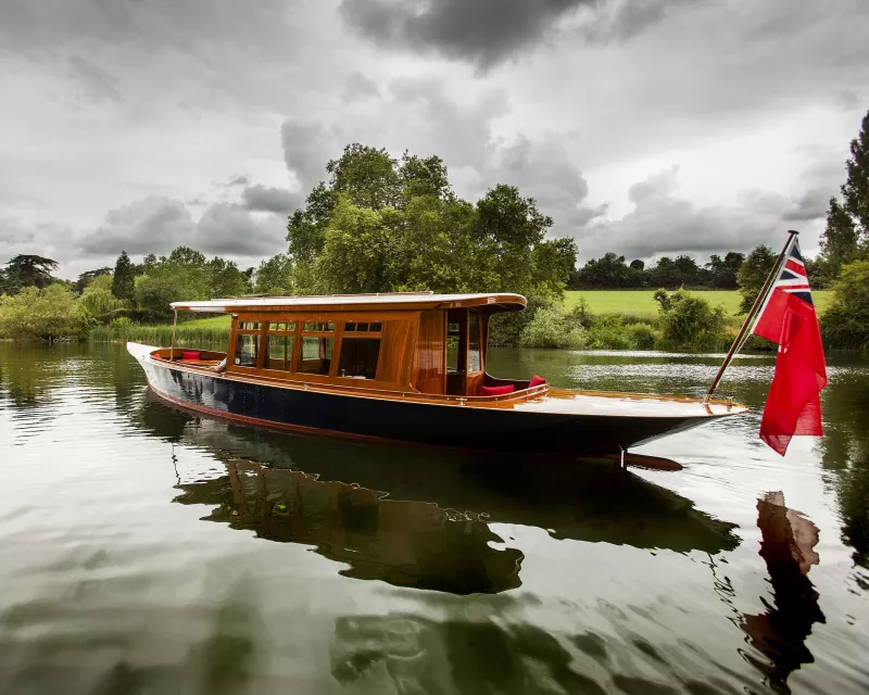 Lady Charlotte on the Thames by Michael English